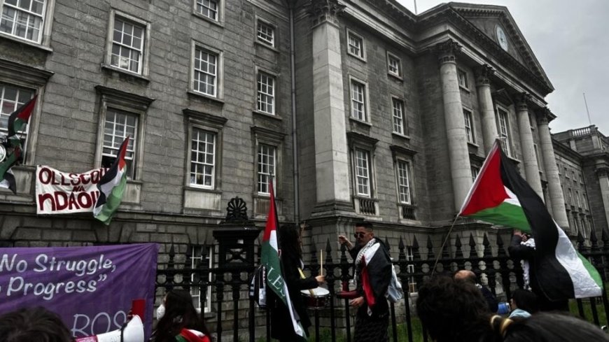 Irlande : des étudiants campent au Trinity College de Dublin contre la guerre à Gaza (Vidéo)