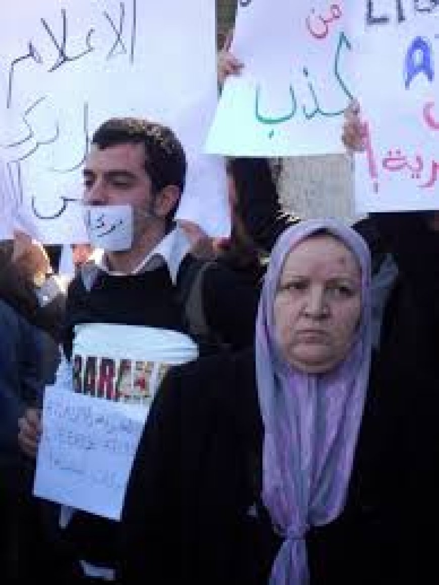 Sit-in à Alger : Plus d’une centaine de manifestants de Barakat ! brandissent un carton rouge contre le « système »