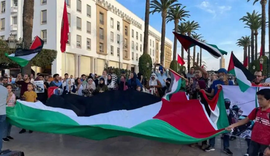 Soutien Massif au « Déluge d’Al-Aqsa » au Maroc : Le Peuple Réaffirme son Refus de la Normalisation