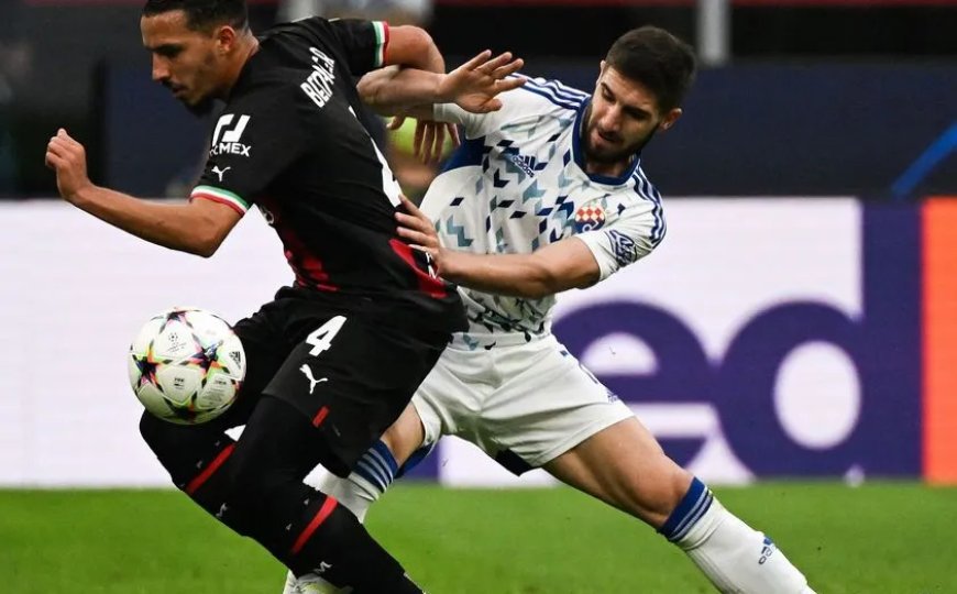 Football: Ismaël Bennacer  meilleur joueur lors du match AC Milan-Dinamo Zagreb