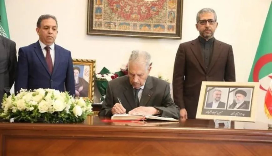 Décès du président iranien Ebrahim Raïssi: Goudjil signe le registre de condoléances