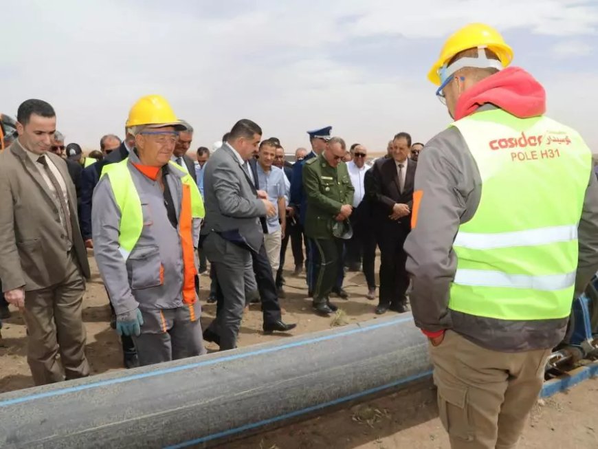 Tiaret : Une tranche du projet de raccordement de la ville au bassin du chott Chergui confiée à Cosider Canalisations