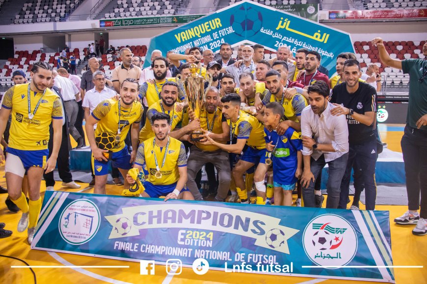 FINALE DU CHAMPIONNAT D’ALGÉRIE DE FUTSAL : LE PARADOU AC REMPORTE LE TITRE