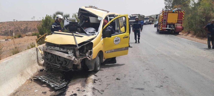 Semi-remorque contre taxi collectif à Souk-Ahras : La collision fait 2 morts et 4 blessés