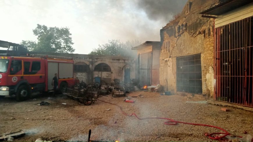 Blida : l’incendie au marché de gros de Boufarik maîtrisé