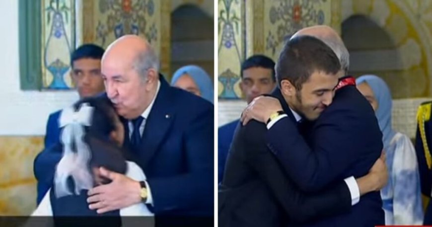 Il a offert sa médaille d’or à Tebboune : le beau geste de Derreche Chams Eddine émeut la toile