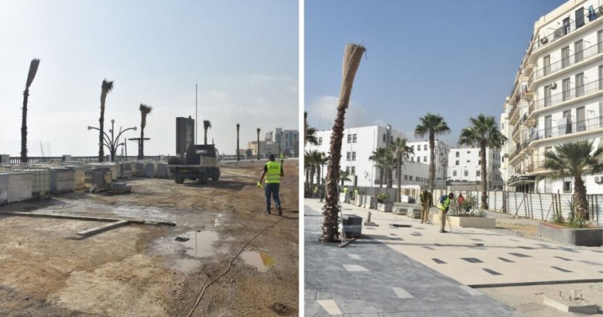 La corniche d’Alger en pleine métamorphose :  Les travaux de la façade maritime s’accélèrent