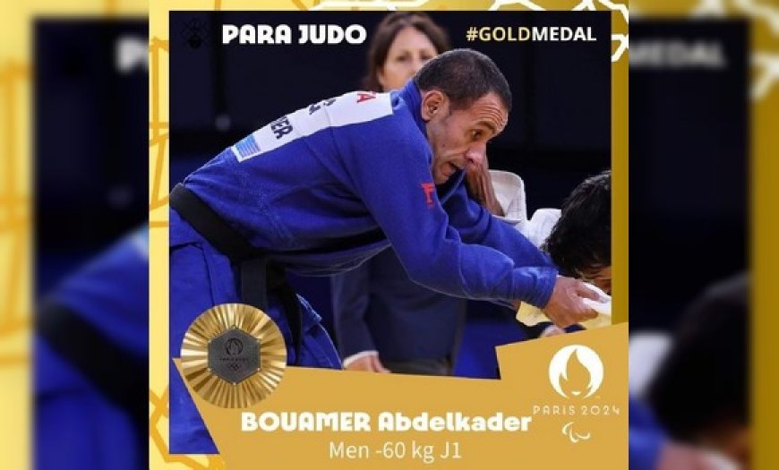 Jeux Pararlympiques-2024/Para-judo (finale -60 kg – J1): l’Algérien Abdelkader Bouamer remporte l’or