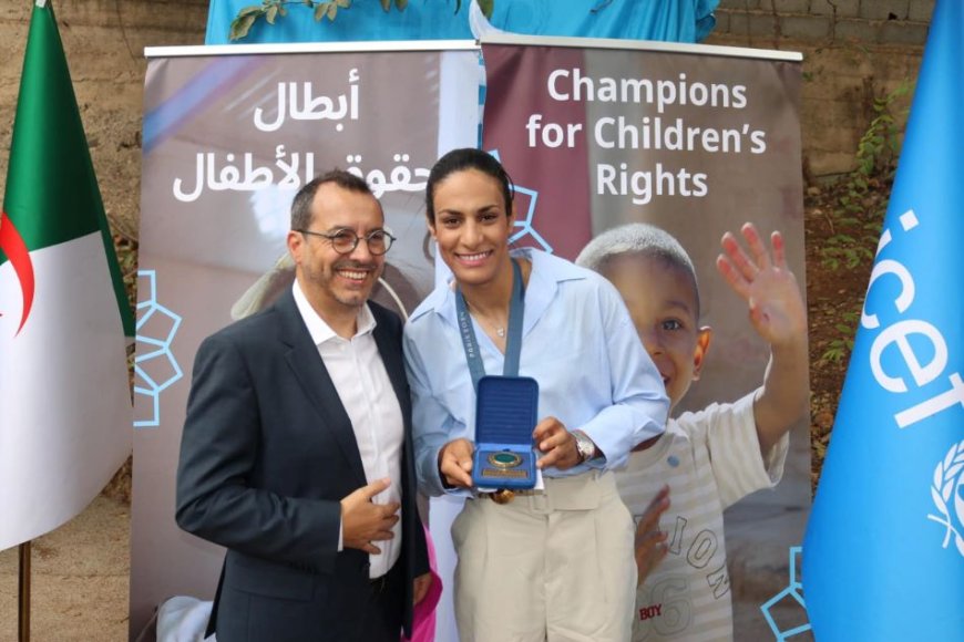 La boxeuse Imane Khelif nommée « Championne des droits des enfants » par l’UNICEF Algérie