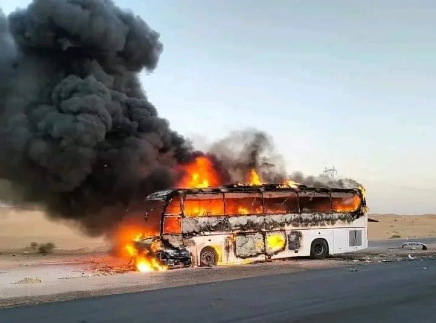 Drame routier à Touggourt: six morts carbonisés dans un accident de bus