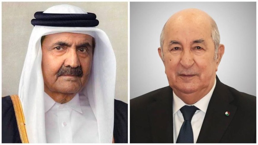 L’ancien Emir de l’Etat du Qatar félicite le président de la République pour sa réélection 