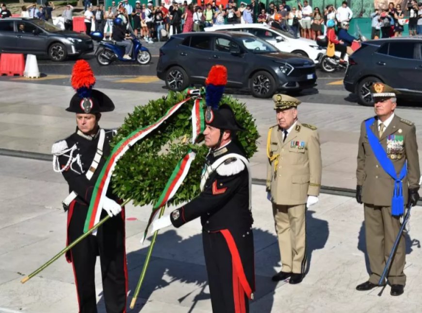 En déplacement en Italie, le Général d’Armée Saïd Chanegriha visite le monument historique «Autel de La Patrie»