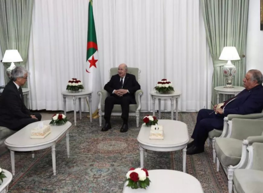 Le président de la République reçoit l’ambassadeur du Japon en Algérie