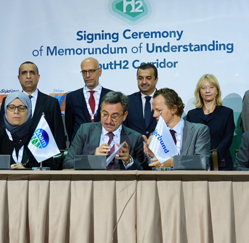 South2 Corridor : Sonatrach, Sonelgaz, VNG, Snam, Seacorridor et Verbund Green Hydrogen signent un mémorandum d’entente