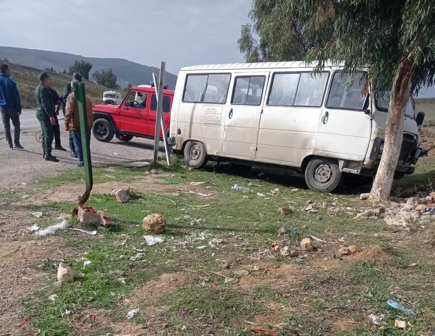 Souk-Ahras : Le dérapage d’un minibus fait 10 blessés