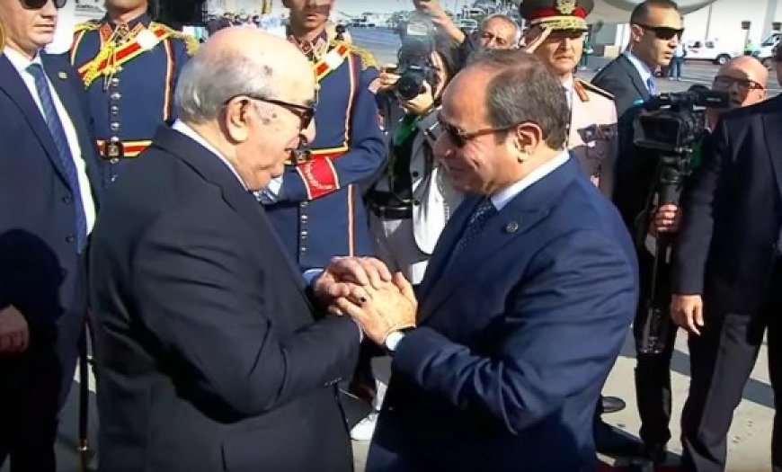 Arrivée du président Tebboune en Egypte