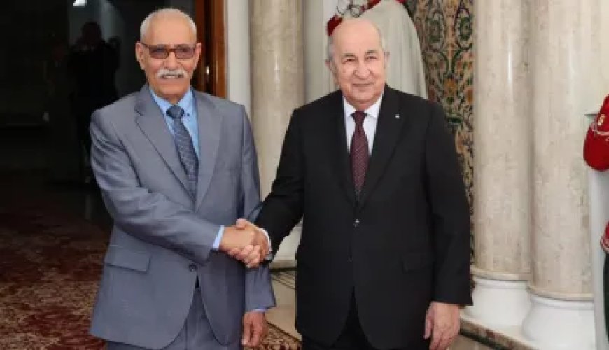 Le président de la République reçoit le président de la République arabe sahraouie