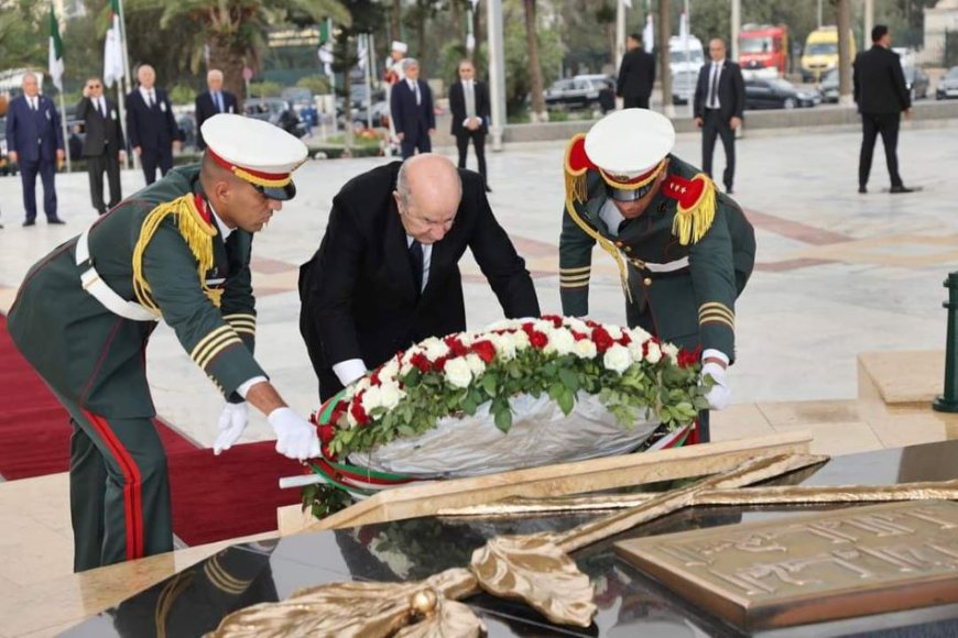 Le Président Tebboune se recueille à la mémoire des martyrs de la glorieuse Guerre de libération