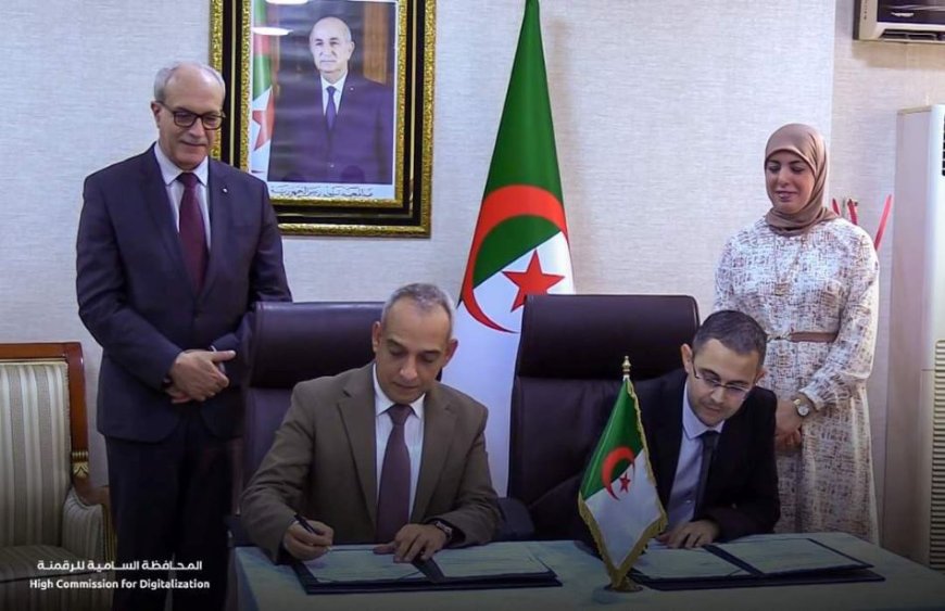 Signature d’un marché entre Algérie Télécom et le Haut-commissariat à la numérisation