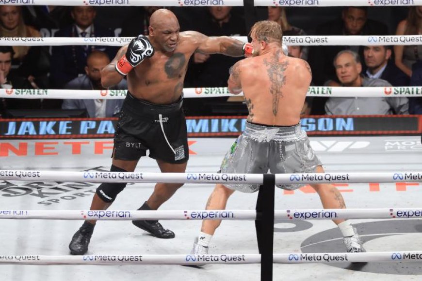 Mike Tyson, légende de la boxe, à 58 ans résiste à Jake Paul