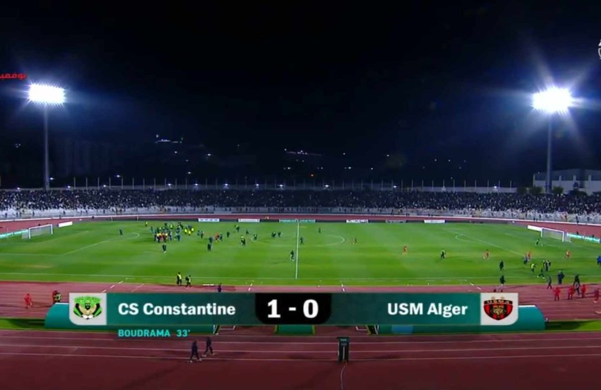 Ligue 1(10e journée) : le CS Constantine bat l’USM Alger (1-0) et prend la tête du classement 