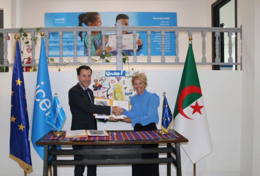 Promotion des Droits de l’Enfant en Algérie : Accord de partenariat entre l’Unicef et la Délégation de l’Union Européenne