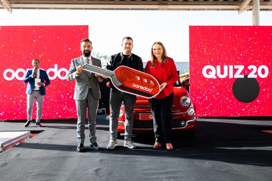 Ooredoo remet les premières voitures de type Fiat 500 aux gagnants de son jeu « QUIZ 20 ANS »