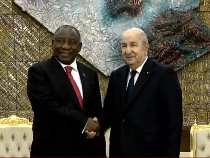 Le Président Tebboune s’entretient avec son homologue sud-africain, Cyril Ramaphosa