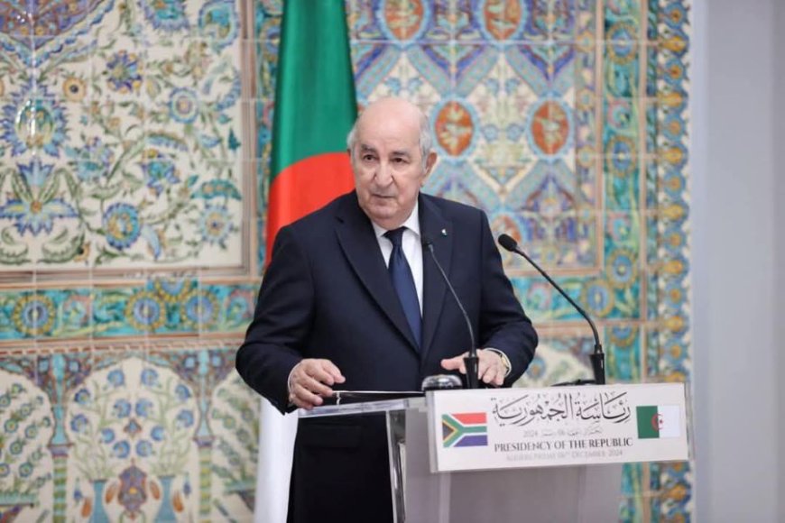 Le président de la République souligne la convergence de vues entre l’Algérie et l’Afrique du sud