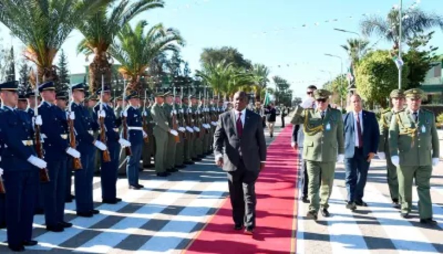 Le président Ramaphosa visite la Base centrale de logistique en 1ère région militaire