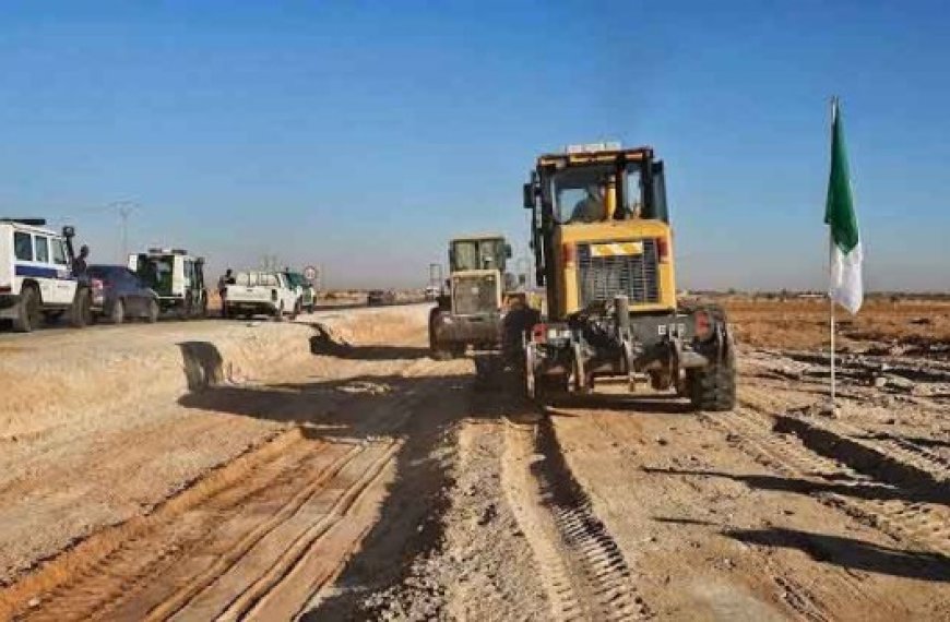 Opérations de modernisation du réseau routier à El Menia