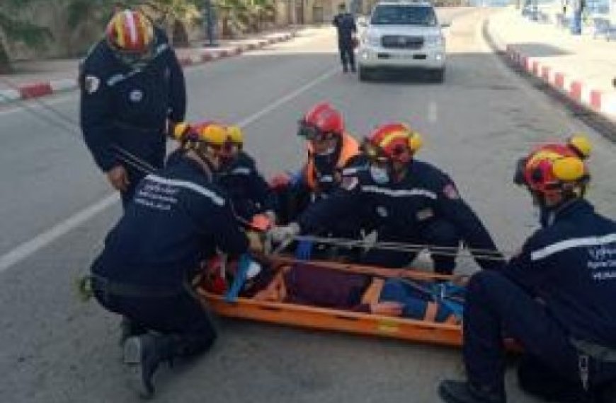 Une manœuvre virtuelle simulant un tremblement de terre à Mostaganem